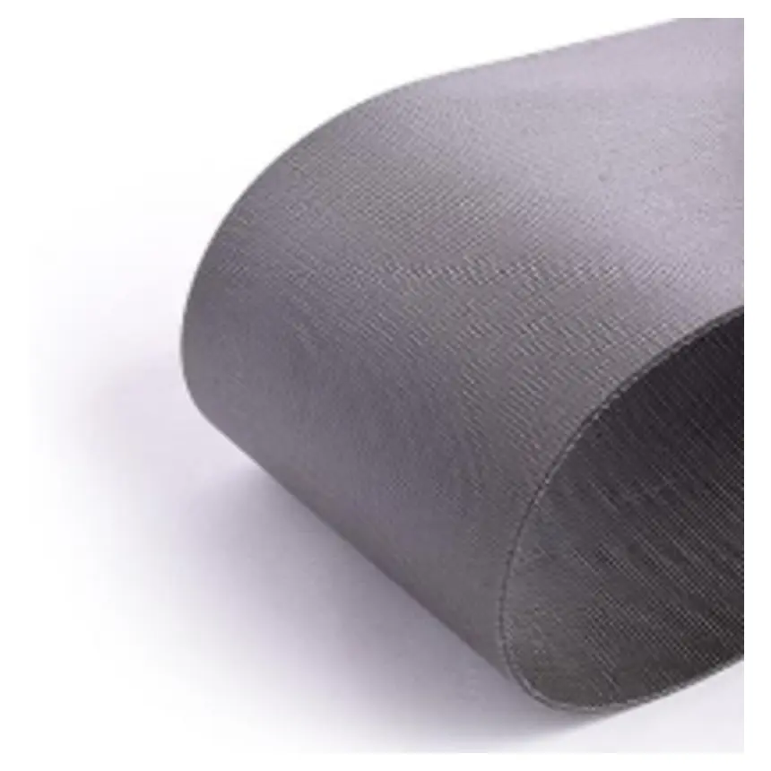 Correia PVC cinza perfil frisado longitudinal